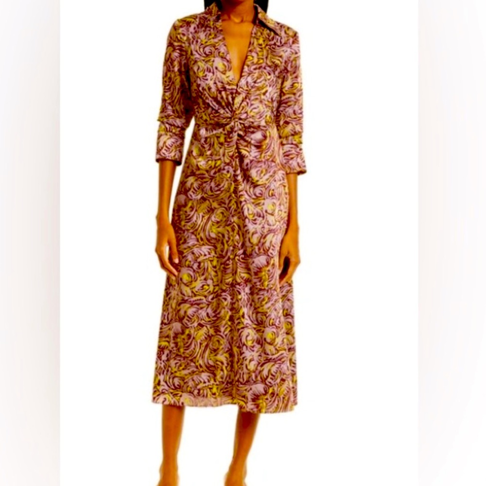 Cinq à Sept Dayna Abstract Midi Dress